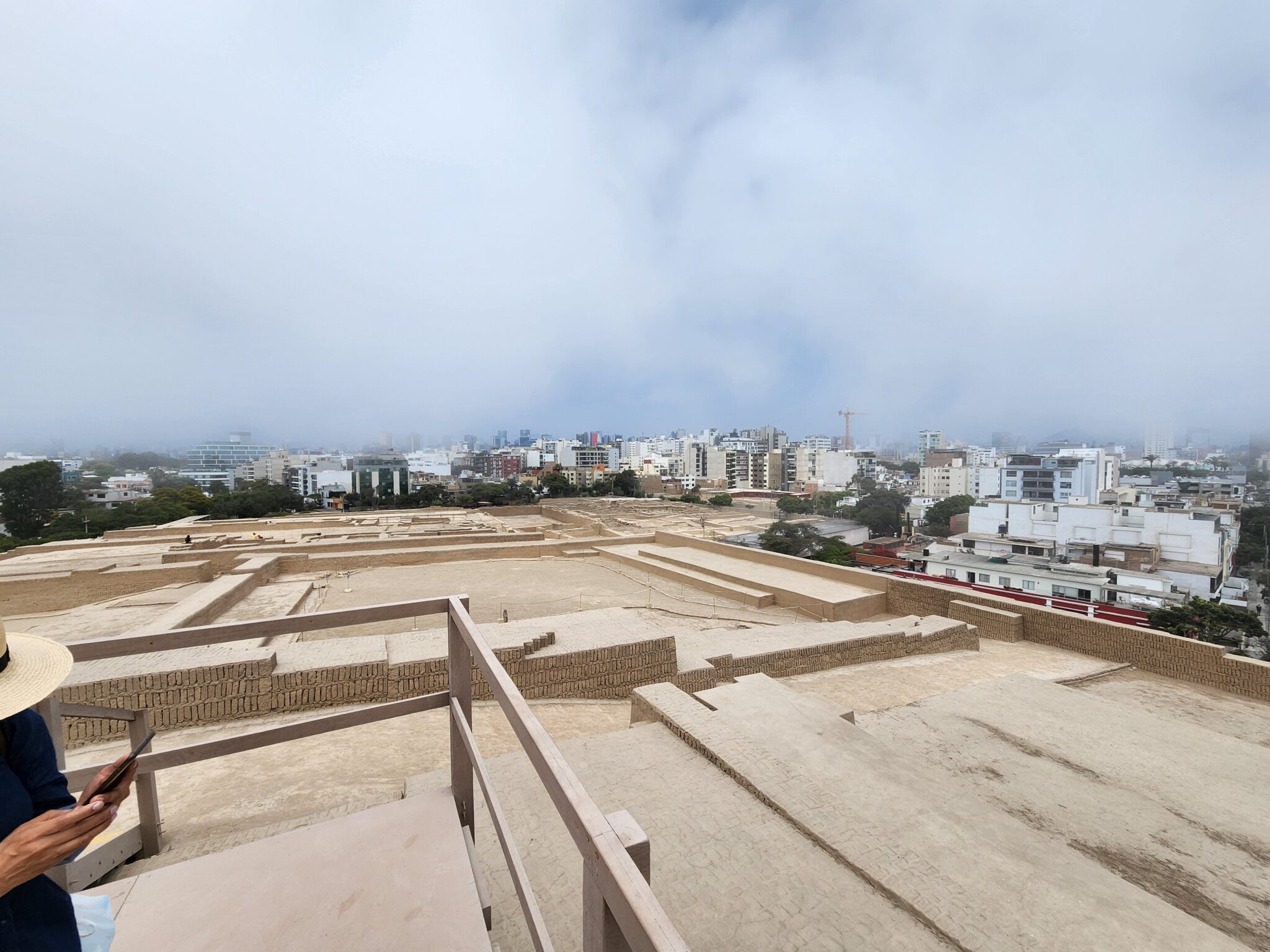 Lima View From Huaca Pucllana Top of Huaca Pucllana