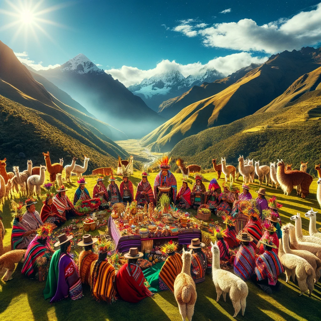 Pachamama ceremony AI image